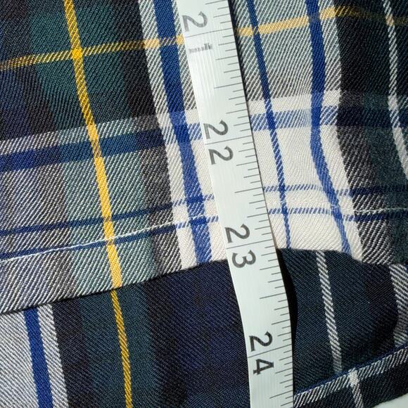 Ralph Lauren Womens Size 10 Blue Green Plaid Long Sleeve Button Up Blouse - Picture 8 of 8